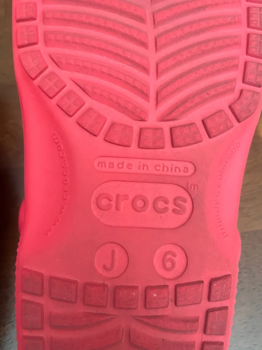 CROCS Kids Bright Red Slip-On Clogs with Heel Strap